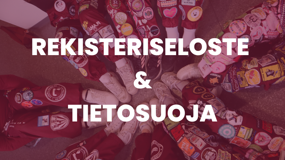 rekisteriseloste ja tietosuoja